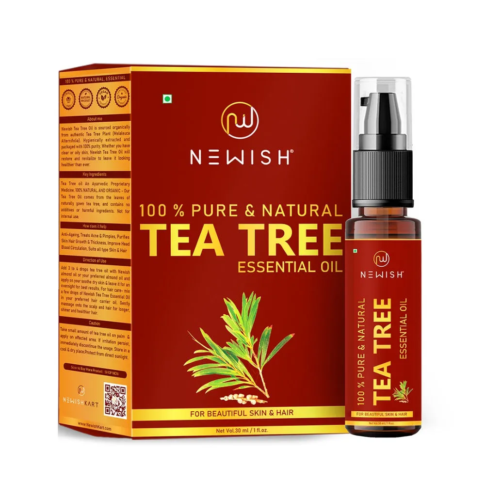 NEWISH 100% Pure & Natural Tea Tree Essential Oil