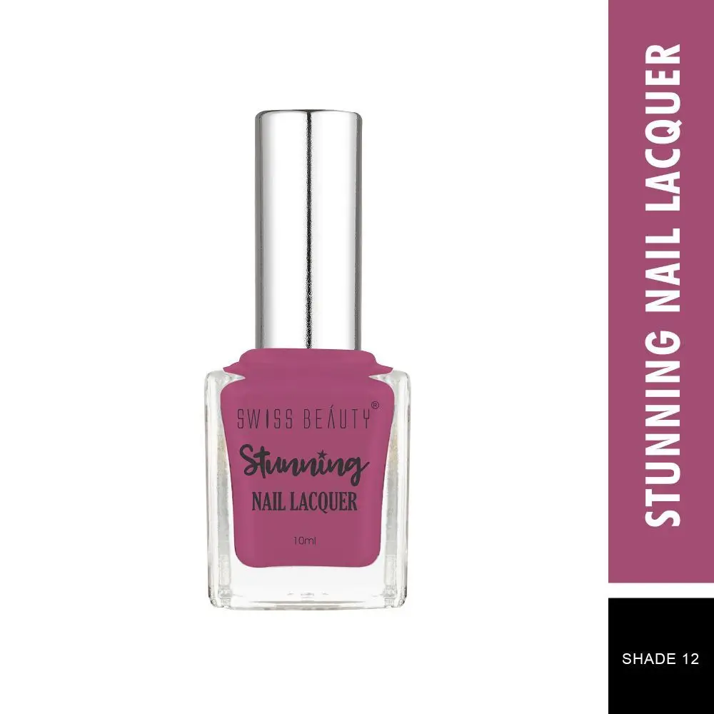 Swiss Beauty Stunning Nail Lacquer 12 Great Pink (10 ml)