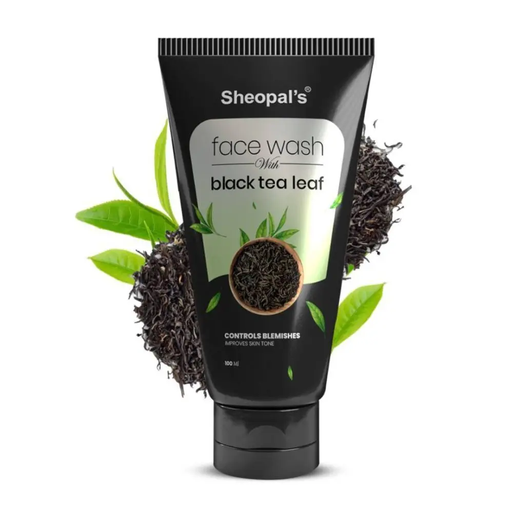 Sheopal's Black Tea Improve Skin Tone And Reduce Open Pores Face Wash (100 ml)