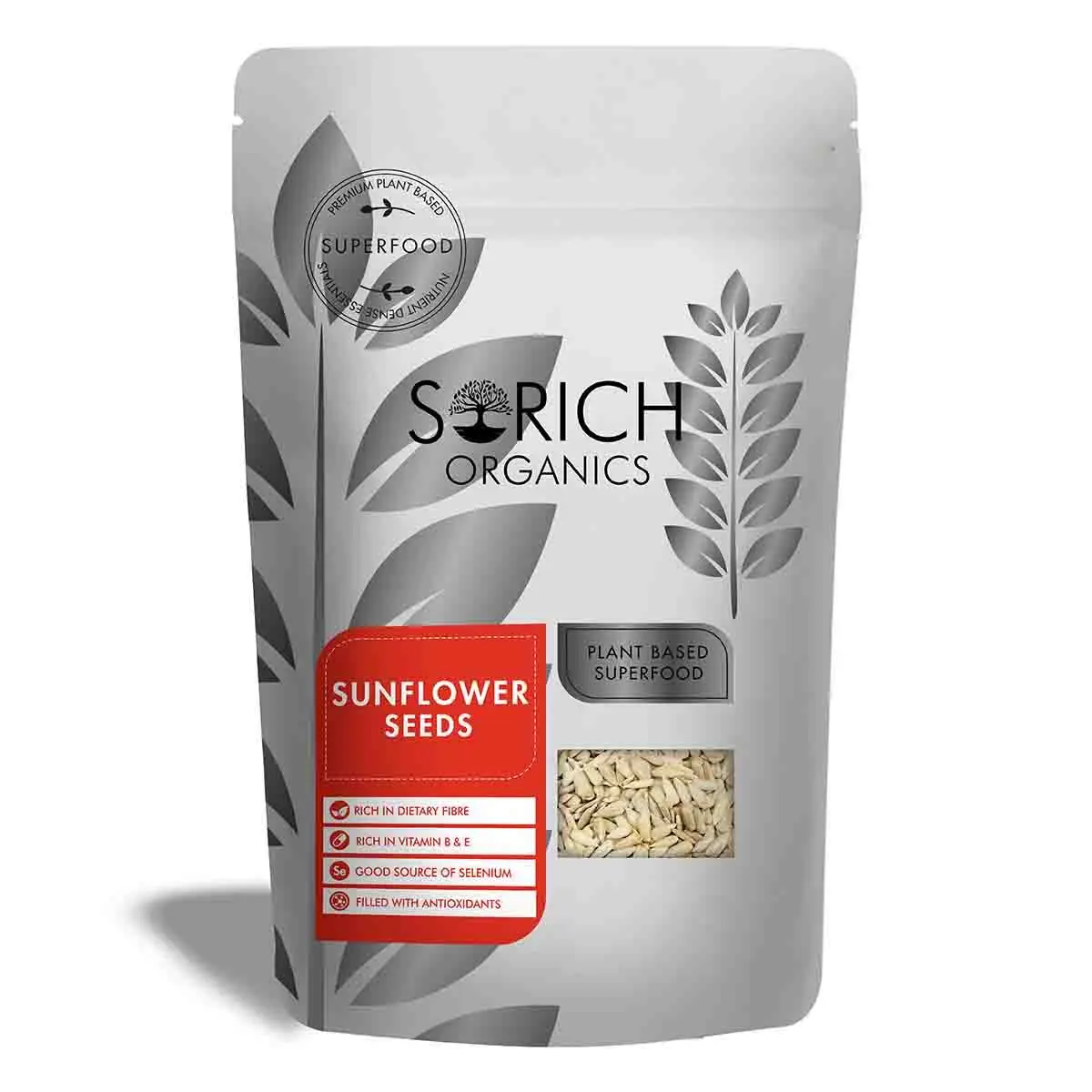 Sorich Organics Raw Sunflower Seeds - 200 Gm - Protein and Fibre Rich Superfood