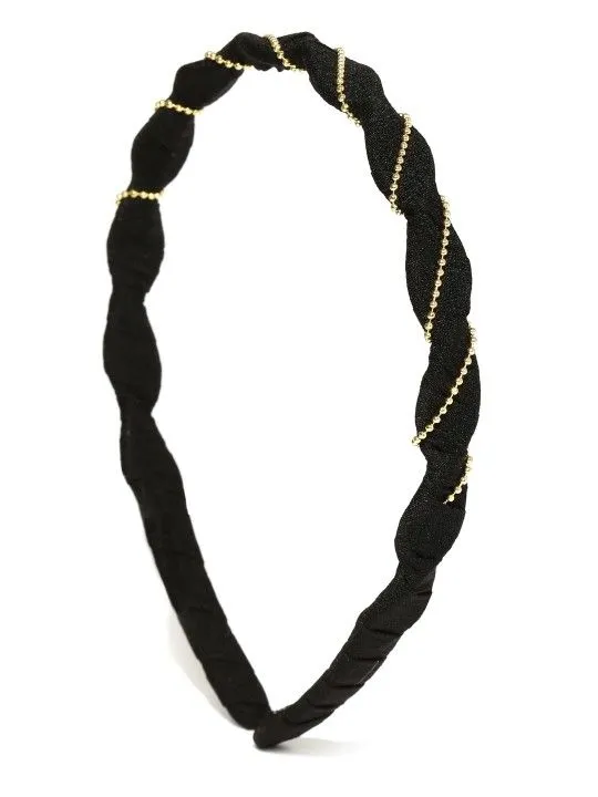 Toniq Black & Gold-Toned Hairband