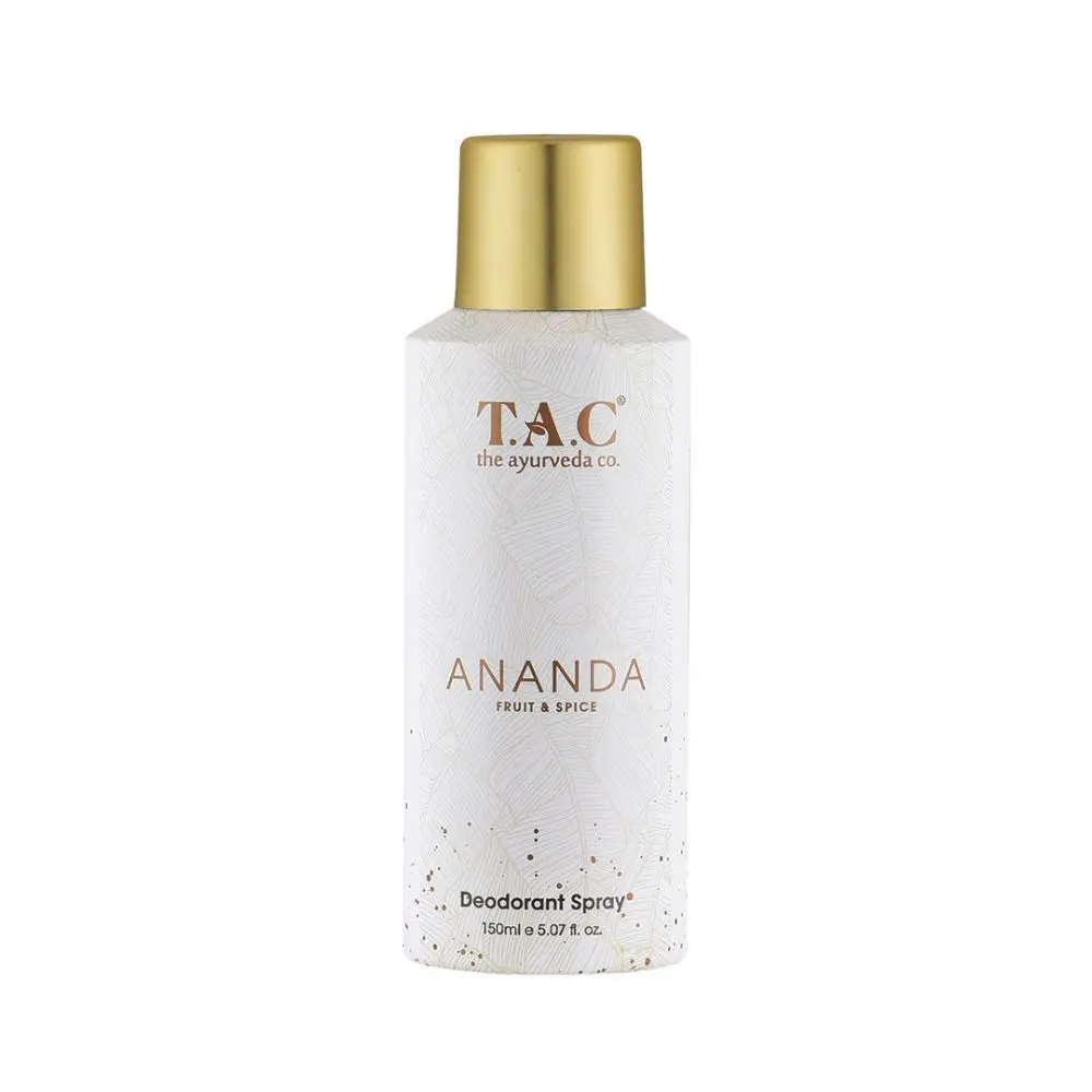 TAC - The Ayurveda Co Ananda Fruit & Spice Deodorant Spray for Refreshing & Long Lasting Fragnance, 150ml