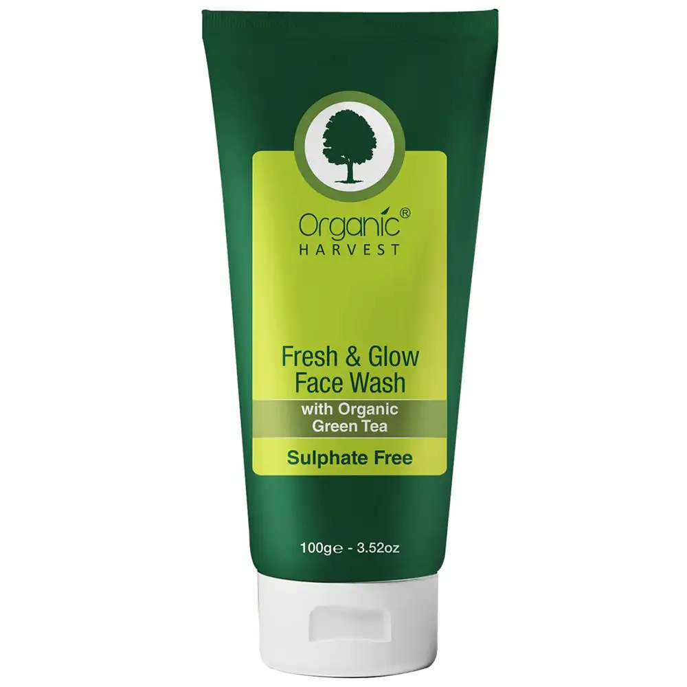 Organic Harvest Fresh and Glow Face Wash (Sulphate Free),  100 g  All Skin Types