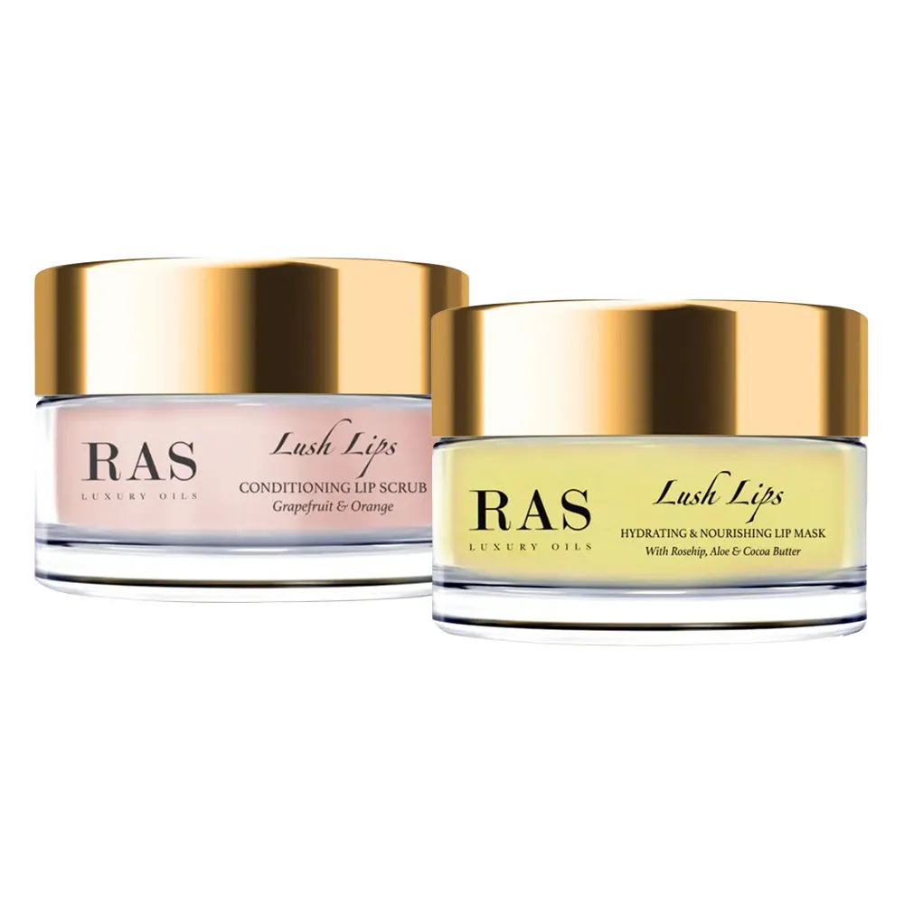 RAS Luxury Oils Lush Lips Duo For Dry And Chapped Lips