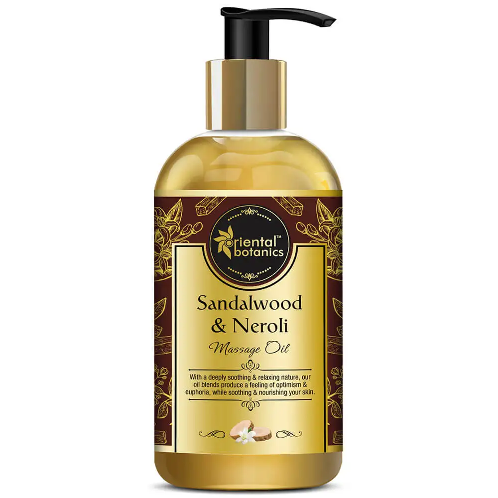 Oriental Botanics Body Massage Oil,  200 ml  Sandalwood & Neroli