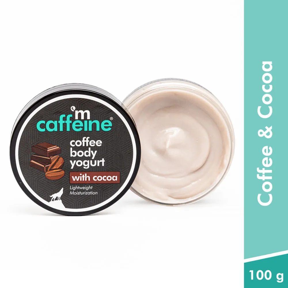 MCaffeine Coffee & Cocoa Body Yogurt for Instant Hydration & Moisturization Absorbs Quickly