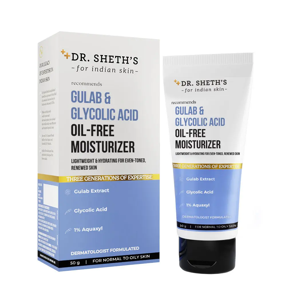 Dr. Sheth’s Gulab & Glycolic Acid Oil-Free Moisturizer-50g