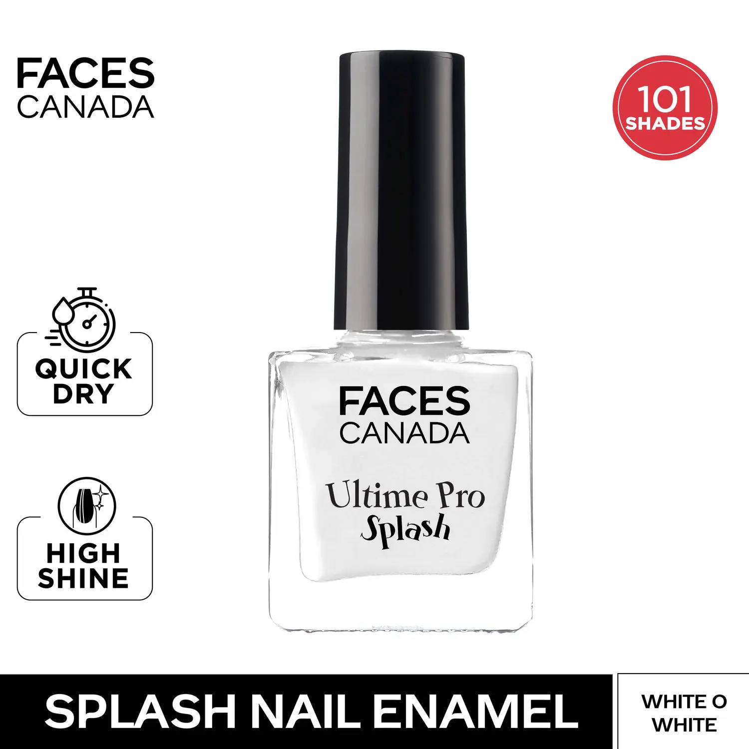 Faces Canada Ultime Pro Splash Nail Enamel White O White 14