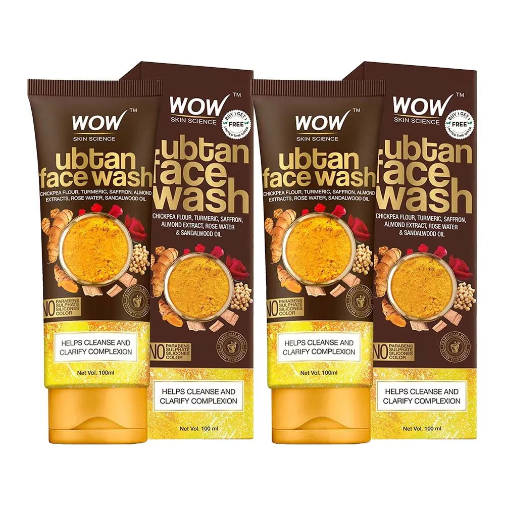 WOW Skin Science Ubtan Face Wash(buy 1 Get 1 Free)