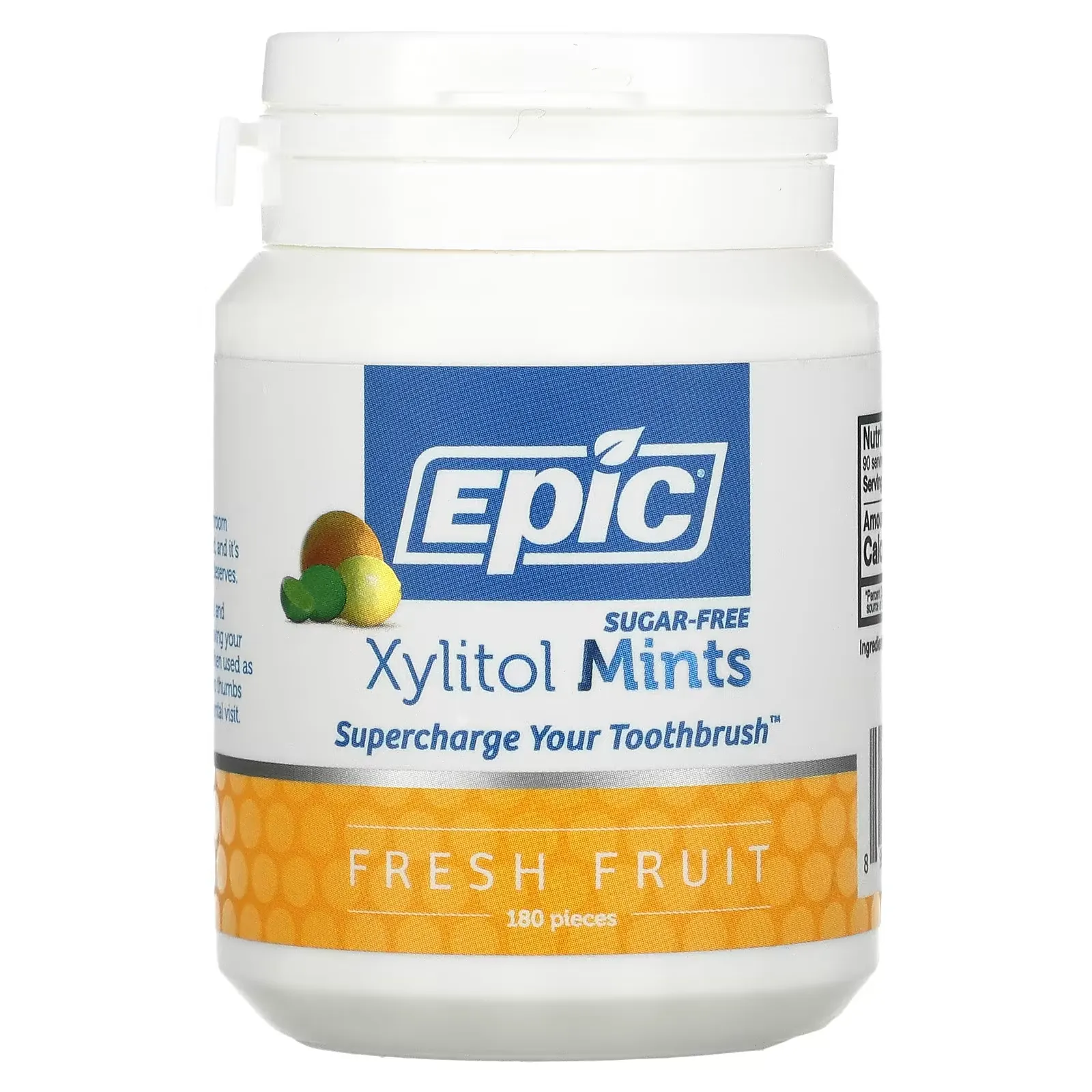 Xylitol Mints, Fresh Fruit, Sugar-Free, 180 Pieces