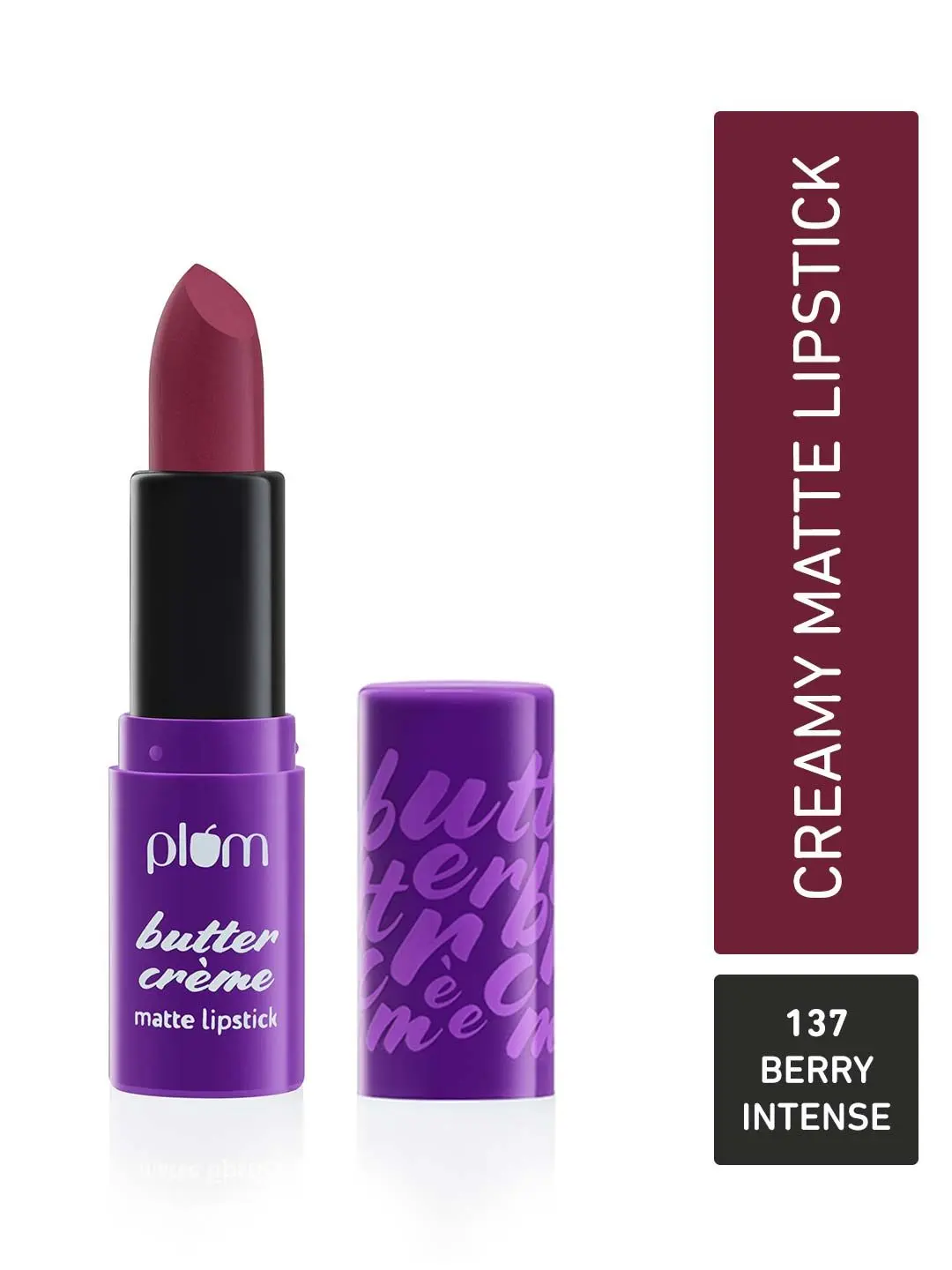 Plum Butter Creme Matte Lipstick | Creamy Matte Finish | Highly Pigmented | 137 Berry Intense