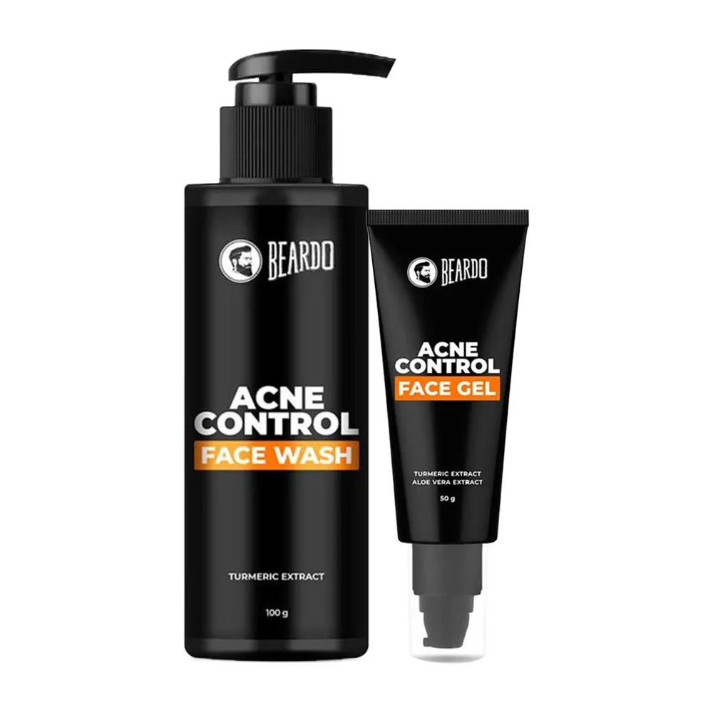 Beardo Acne Control Face Wash for Men,m & Face Gel For Men