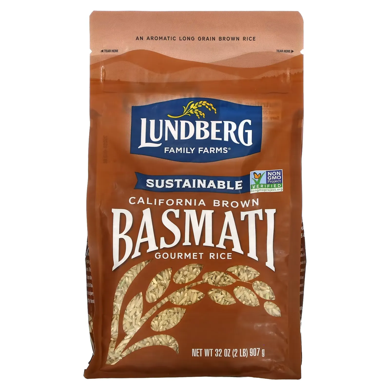 California Brown Basmati Rice, 2 lbs (907 g)