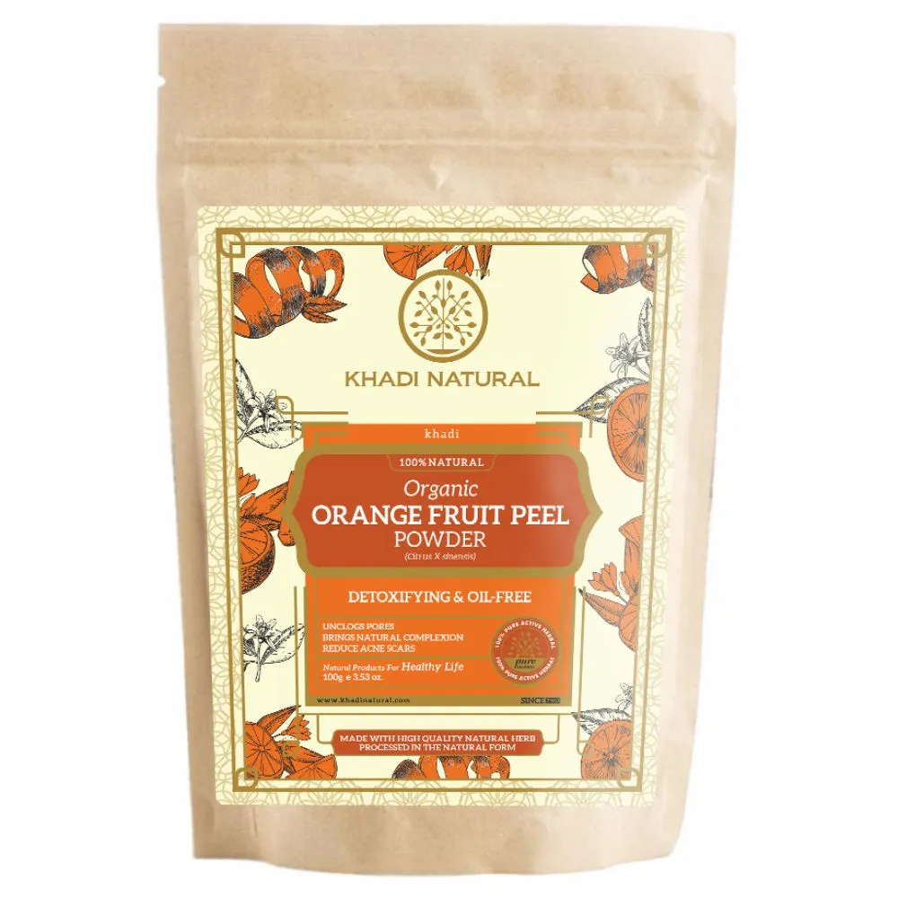 Khadi Natural Orange Fruit Peel Organic Powder