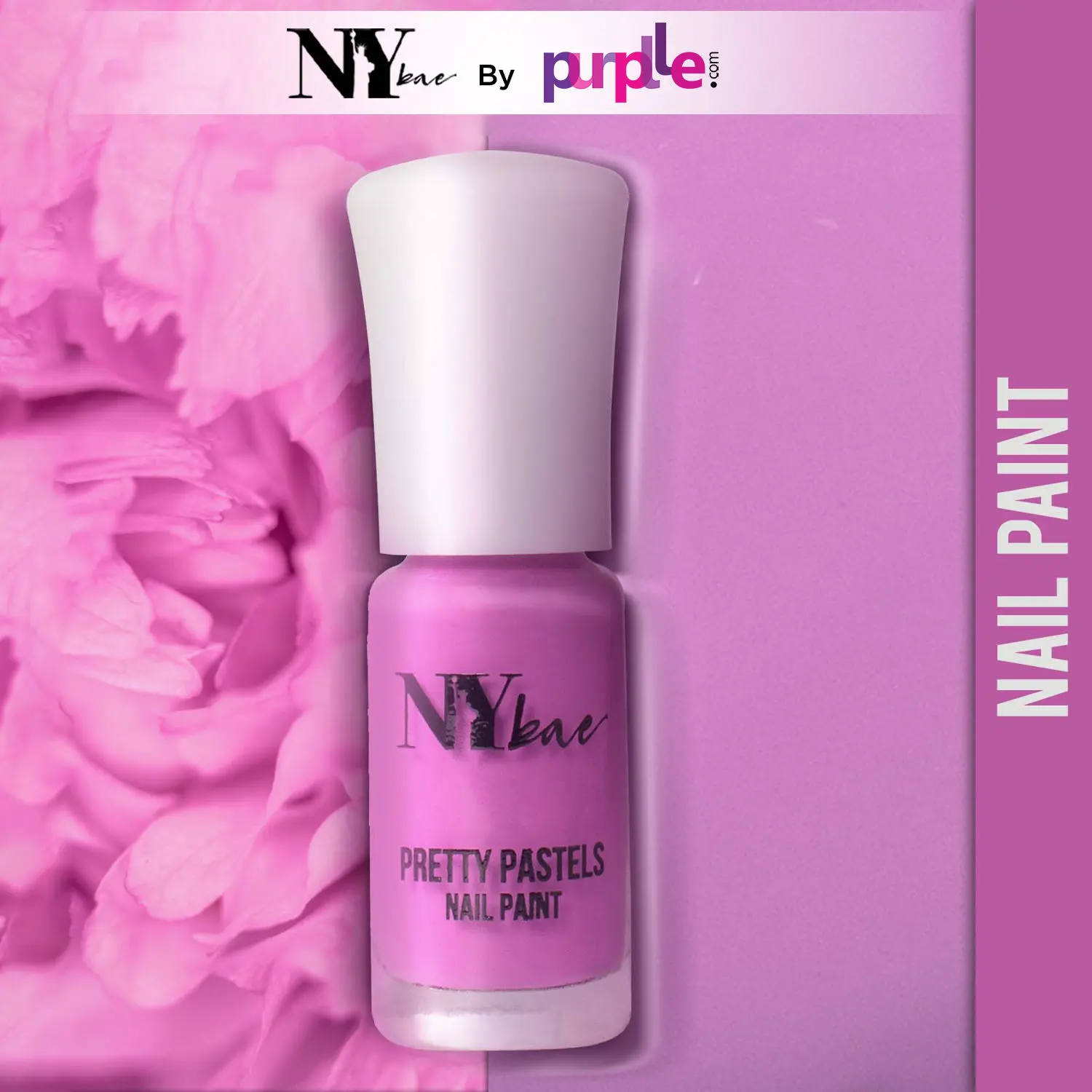 NY Bae Pretty Pastels Nail Paint - Lavender Extract 05 (3 ml) | Glossy Finish | Rich Pigment | Chip-proof | Full Coverage | Travel Friendly