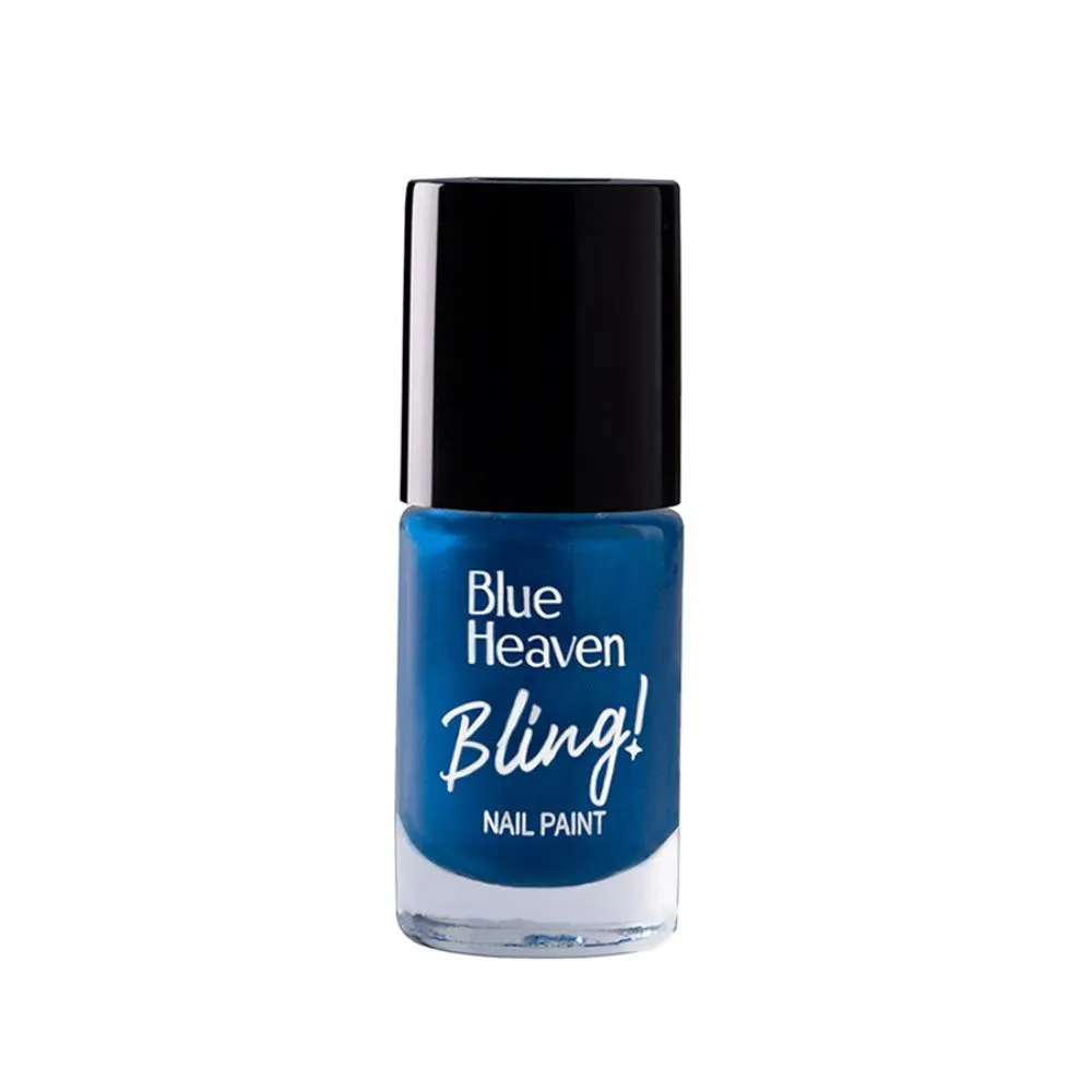 Blue Heaven Bling Nail Paint - Sea Of Blue