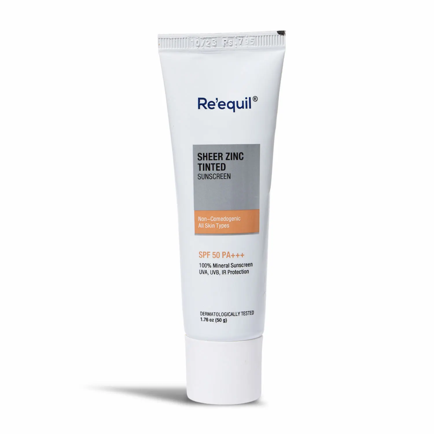 Re'equil Sheer Zinc Tinted Mineral Sunscreen SPF 50 PA+++