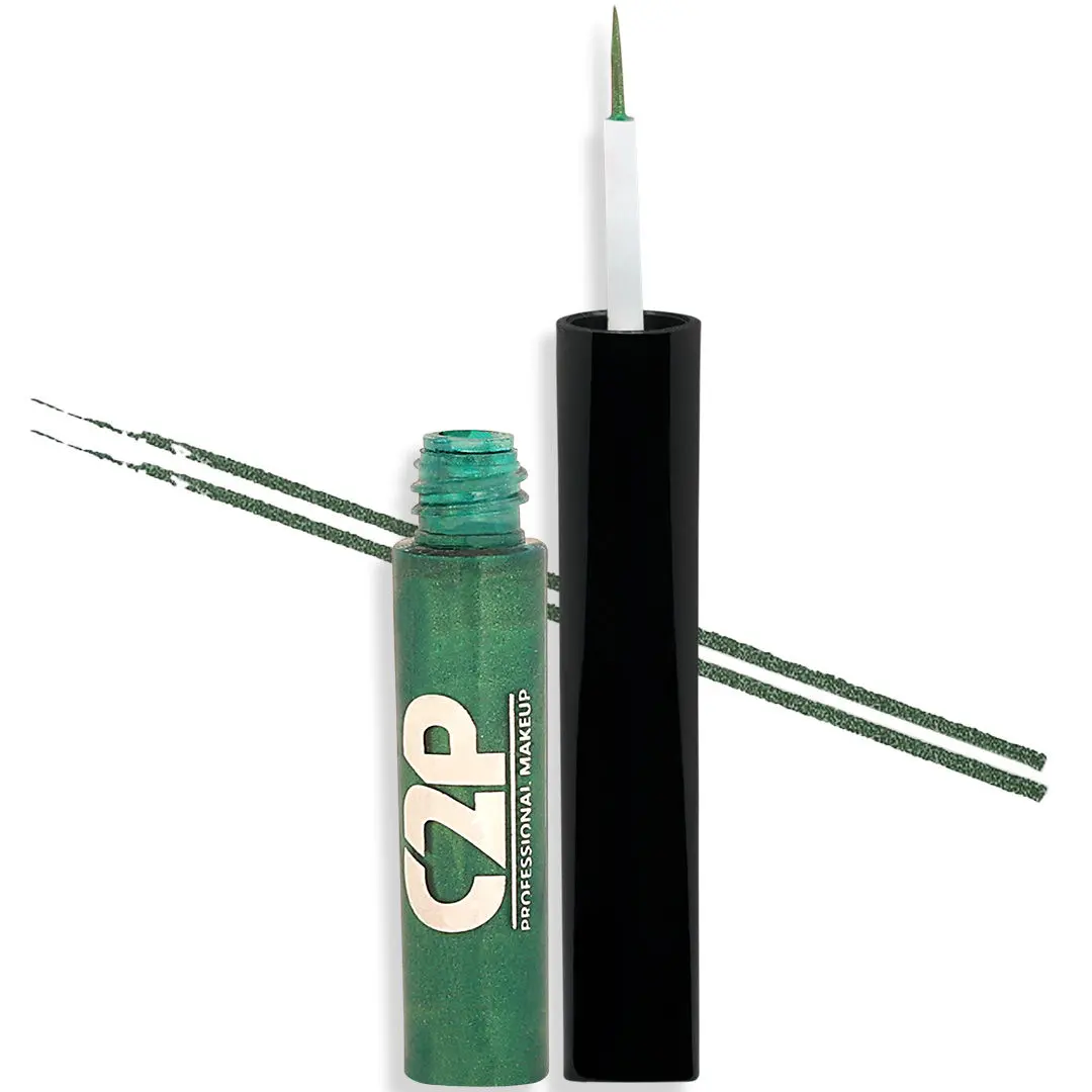 C2P Pro Frame Me! Liquid Waterproof Metallic Color Eyeliner - Green 04