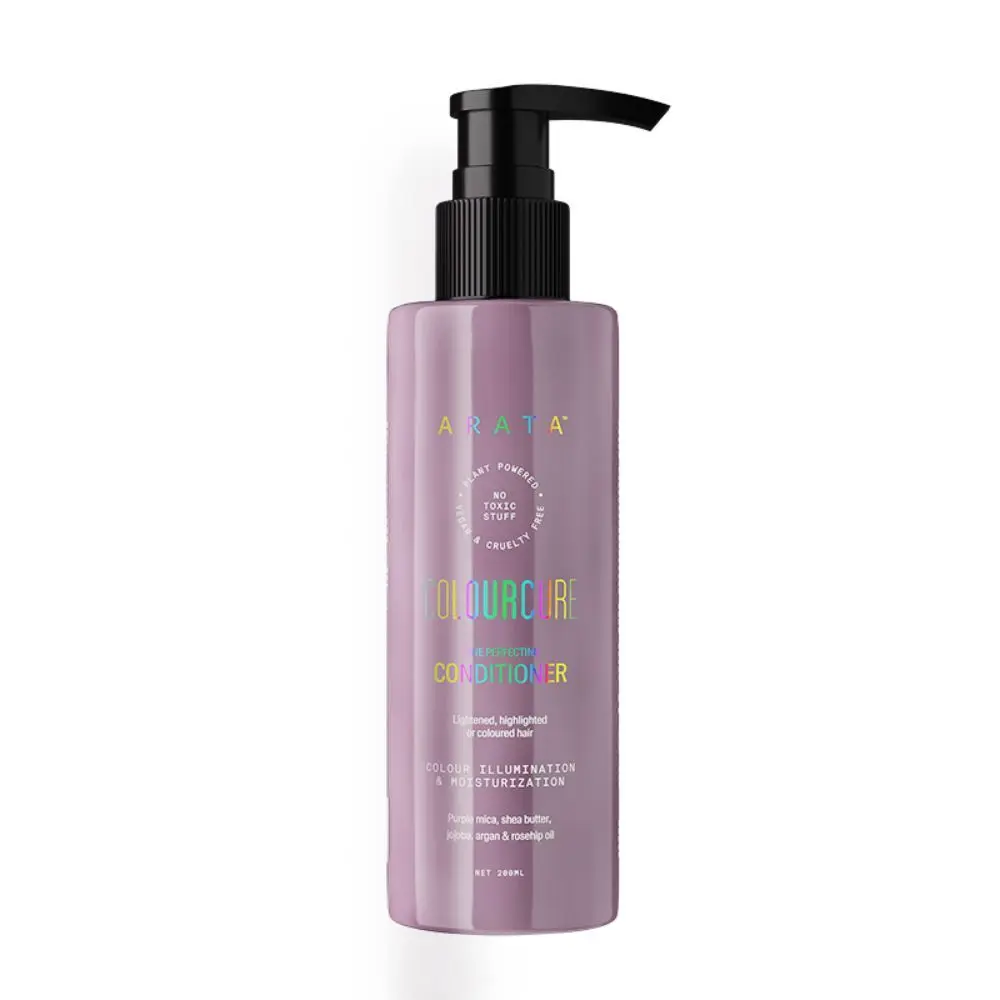 Arata Tone Perfecting Conditioner (200 ML) | Purple Conditioner For Pre-Lightened & Bleached Hair | Nourishes Strands And Enhances Colour | Sulphate-Free