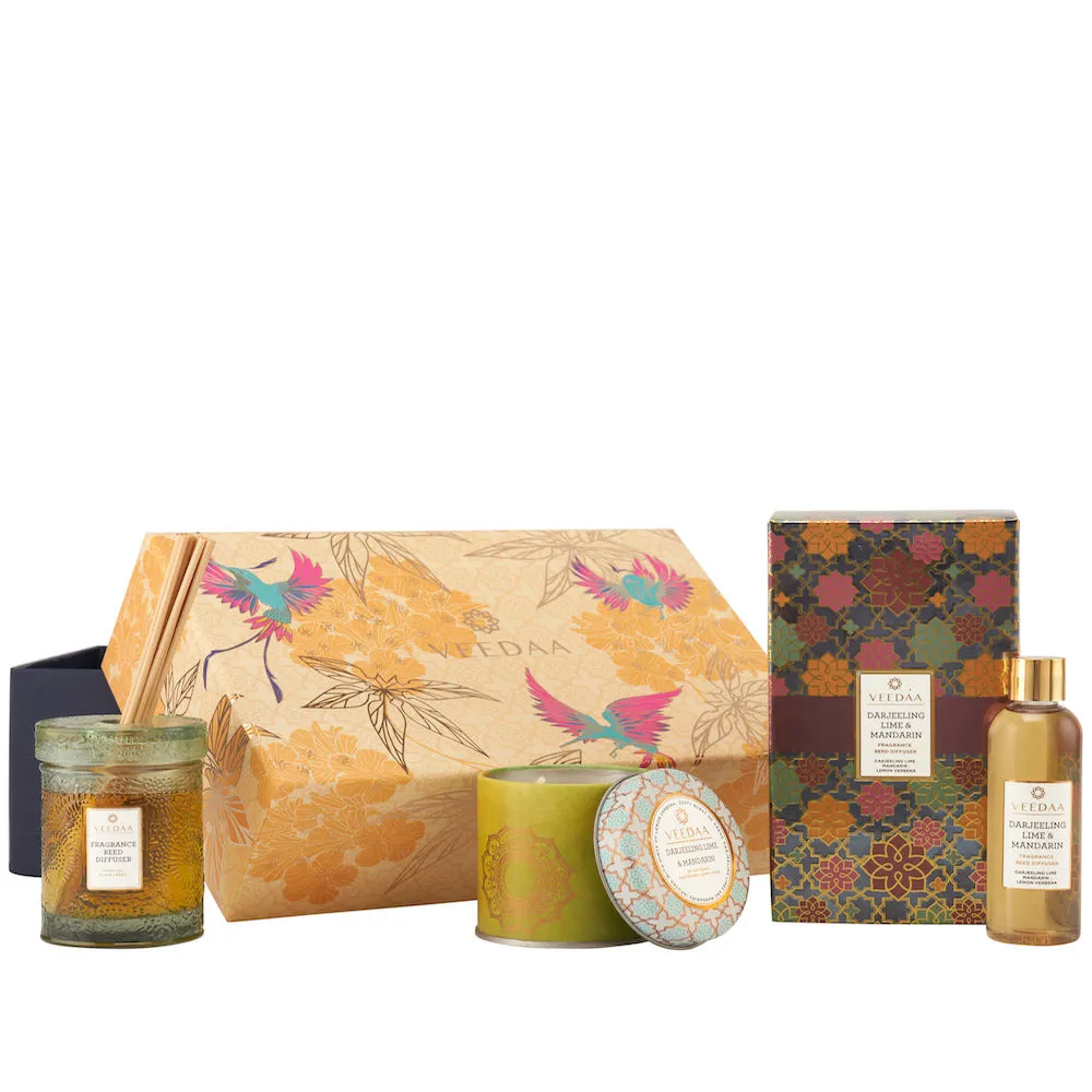 Veedaa Candles Darjeeling Lime & Mandarin Duo Gift Set