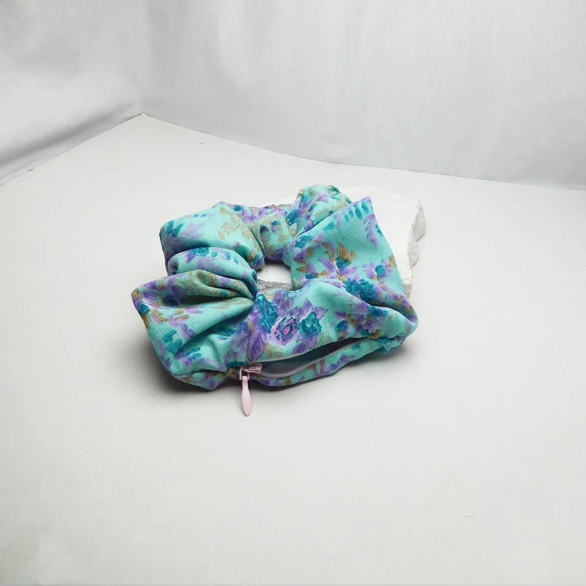 Soho Boho Studio Mint Bliss Zipper Scrunchie