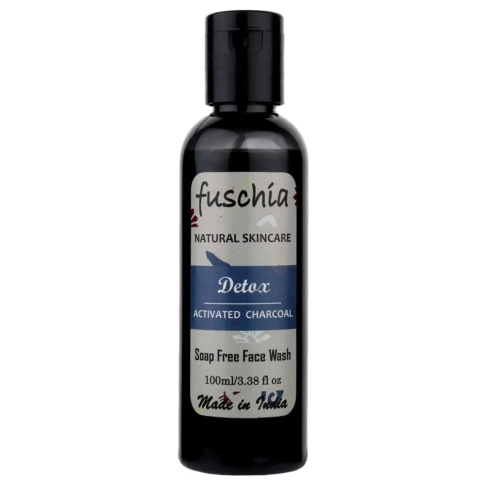 Fuschia Soap Free Face Wash,  100 ml  Detox Activated Charcoal