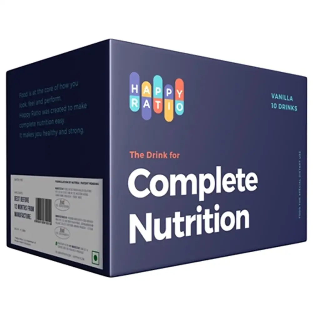 Happy Ratio The Drink for Complete Nutrition,  10 Piece(s)/Pack  Vanilla