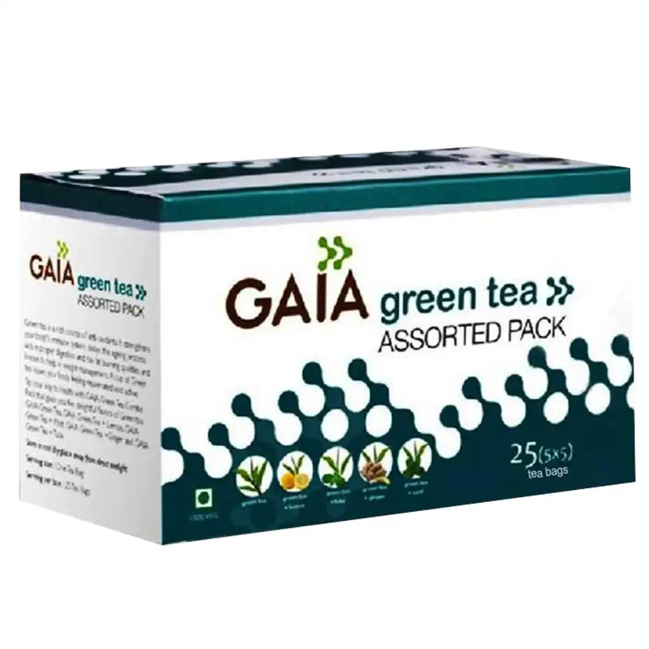 GAIA Green Tea Assorted,  Unflavoured  25 Piece(s)/Pack