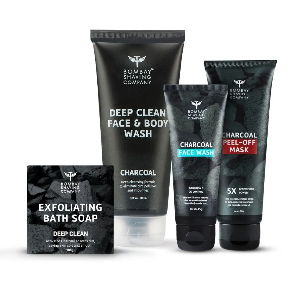 Bombay Shaving Company De-tan Charcoal Kit for Face & Body