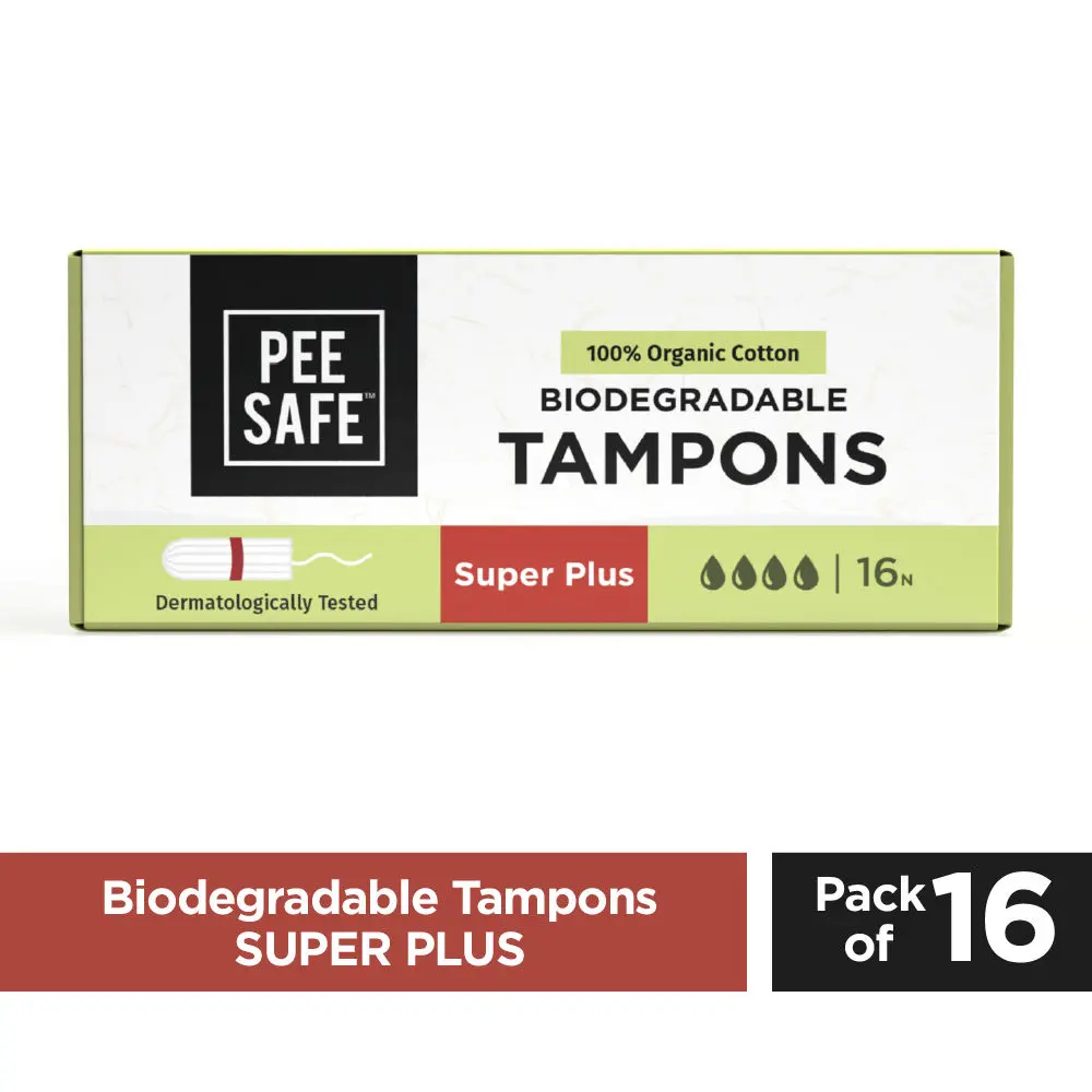 Pee Safe Organic Cotton Tampon (Super plus)