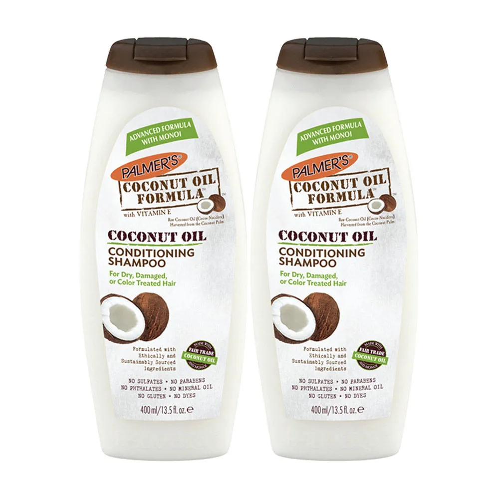 Palmer's Coconut Oil Formula Conditioning Shampoo For Dry- Damaged- Or Color Treated Hair - Pack of 2