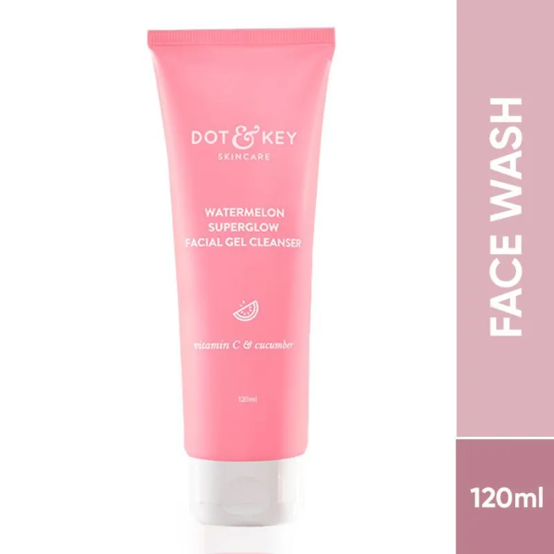 Dot & Key Watermelon Super Glow Vitamin C Face Wash Gel, For Oily Skin, Sulphate Free, Non Drying