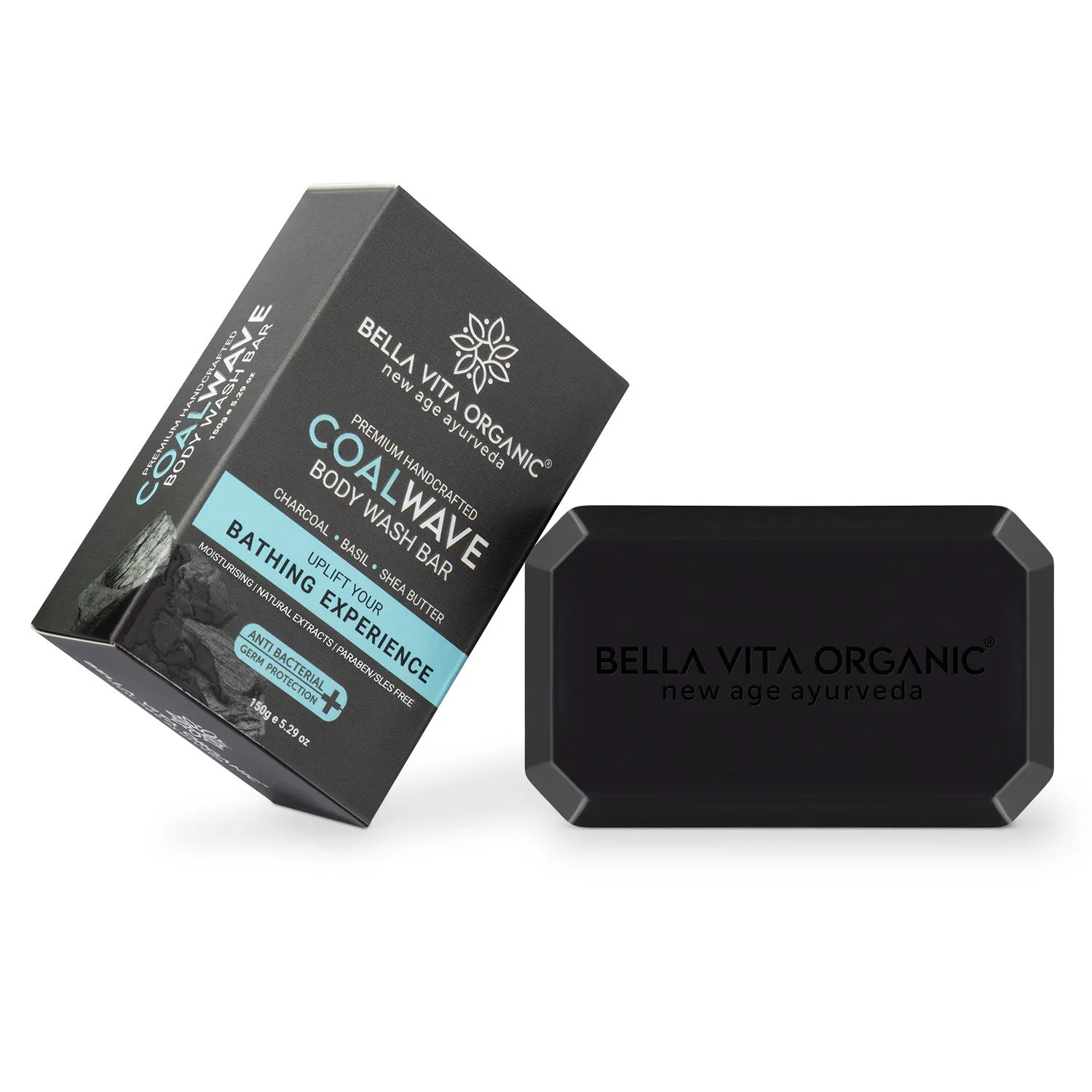 Bella Vita Organic CoalWave Body Wash Bar Soap