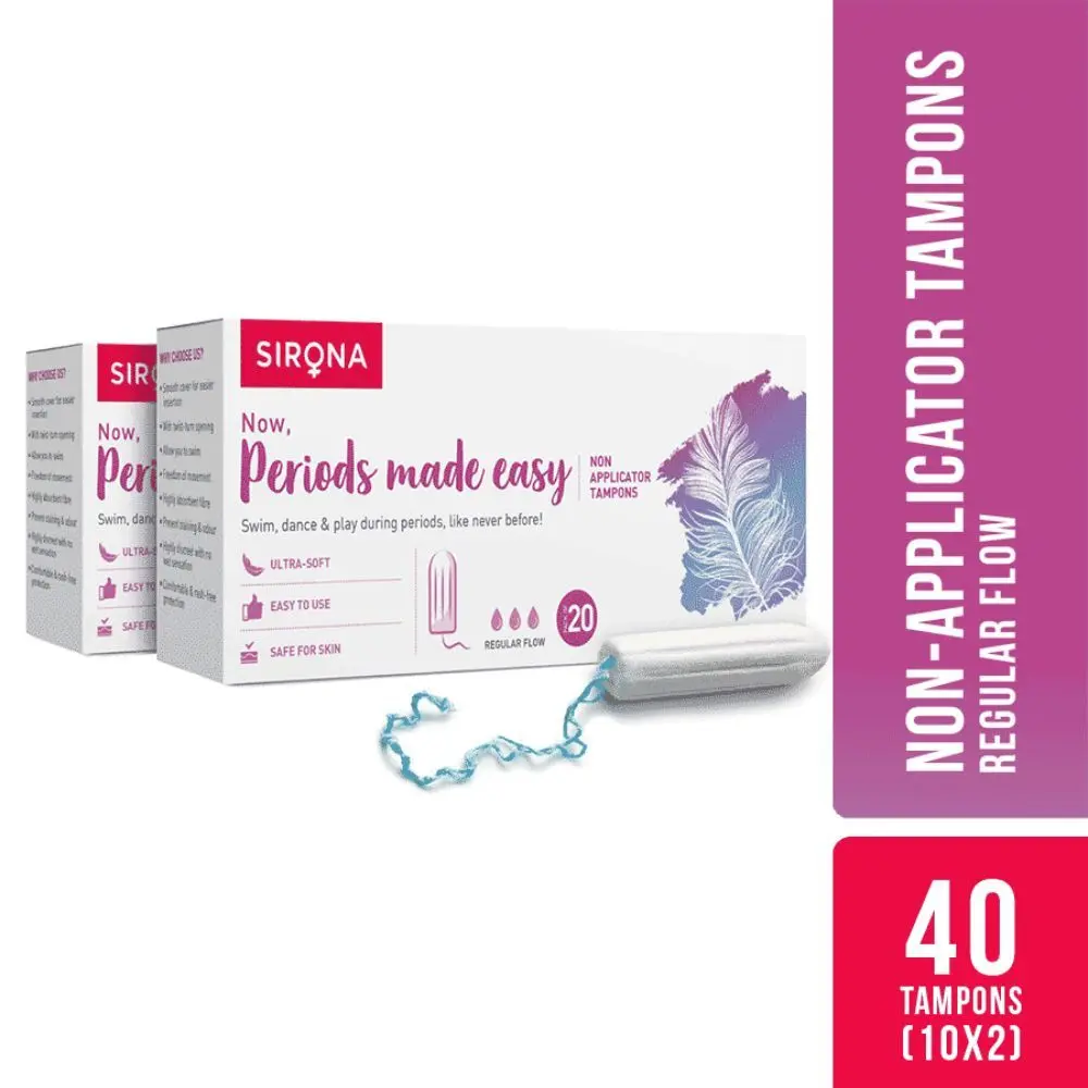 Sirona FDA Approved Premium Digital Tampon (Medium Flow)- 40 Tampon (2 Pack - 20 Tampon Each)