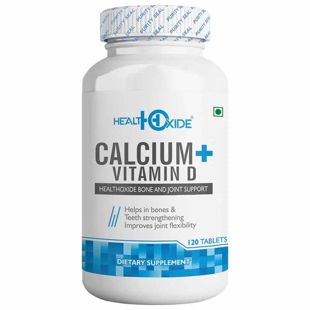 Health Oxide Calcium & Vitamin D3 +,  120 tablet(s)  Unflavoured