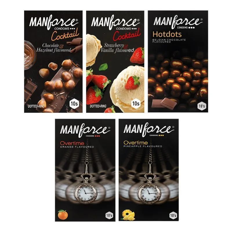 Manforce Premium Range Combo Pack - Pack Of 5