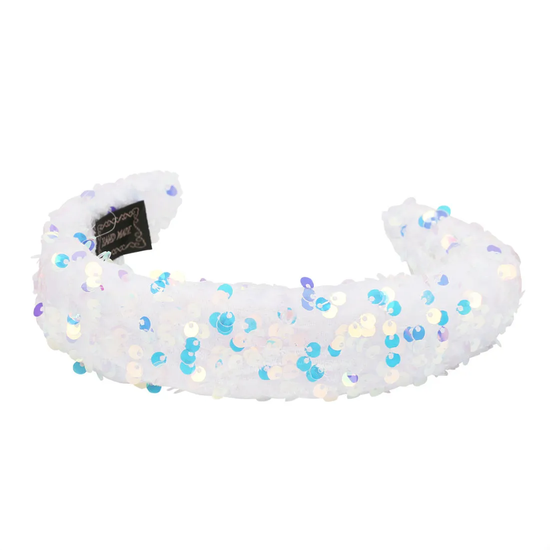 YouBella Hair Jewellery Velvet Bright And Bold White Head Band (YBHAIR_41360)