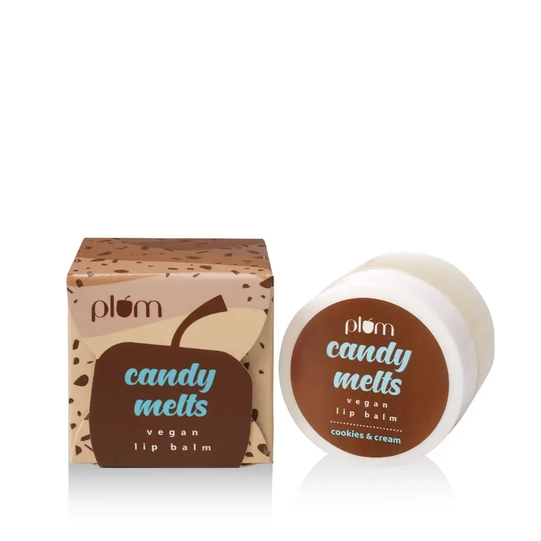 Plum Candy Melts Cookies & Cream Vegan Lip Balm | Heals Cracked, Chapped Lips | With Uv Protection | 100% Cruelty-Free