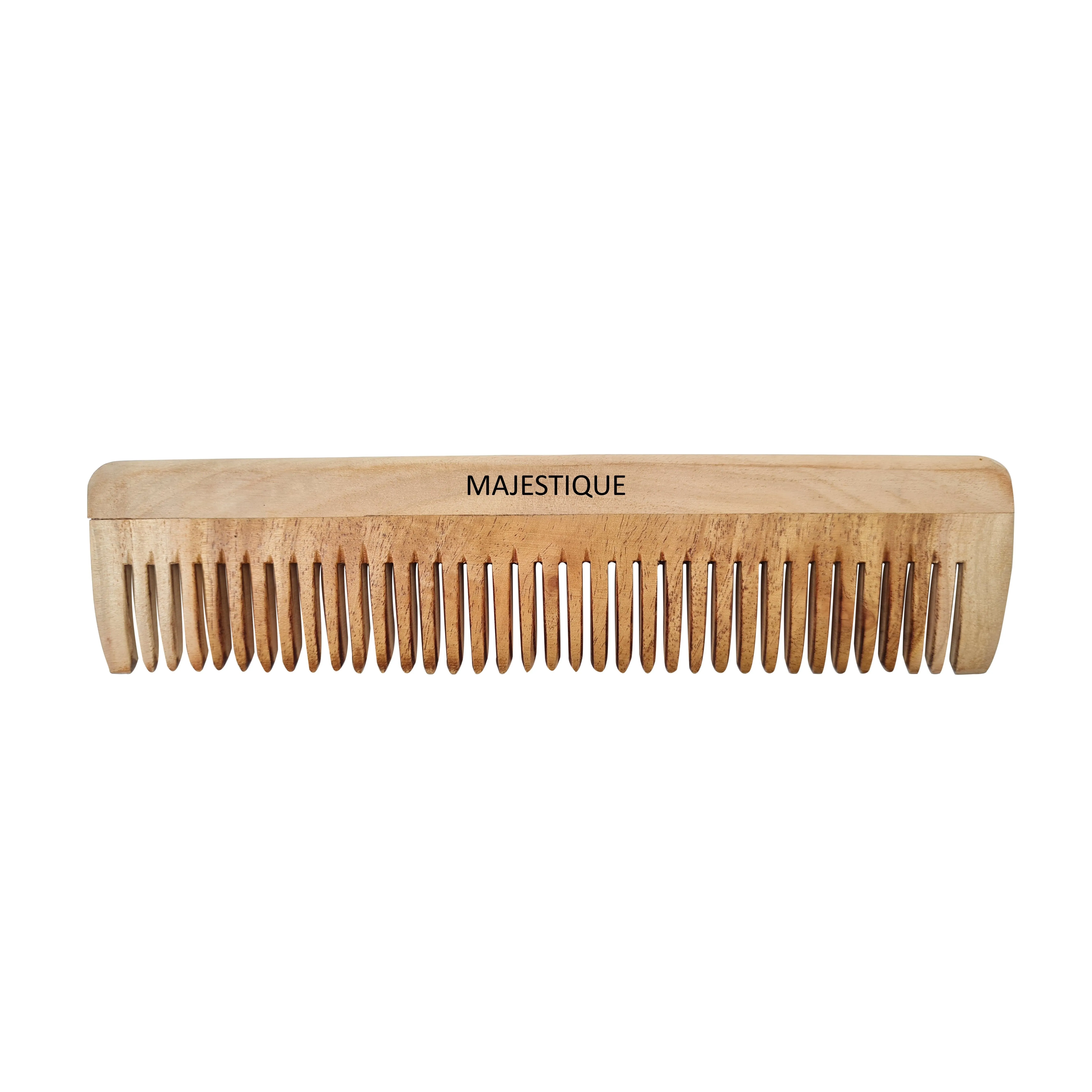 Majestique Wooden Hair & Beard Comb