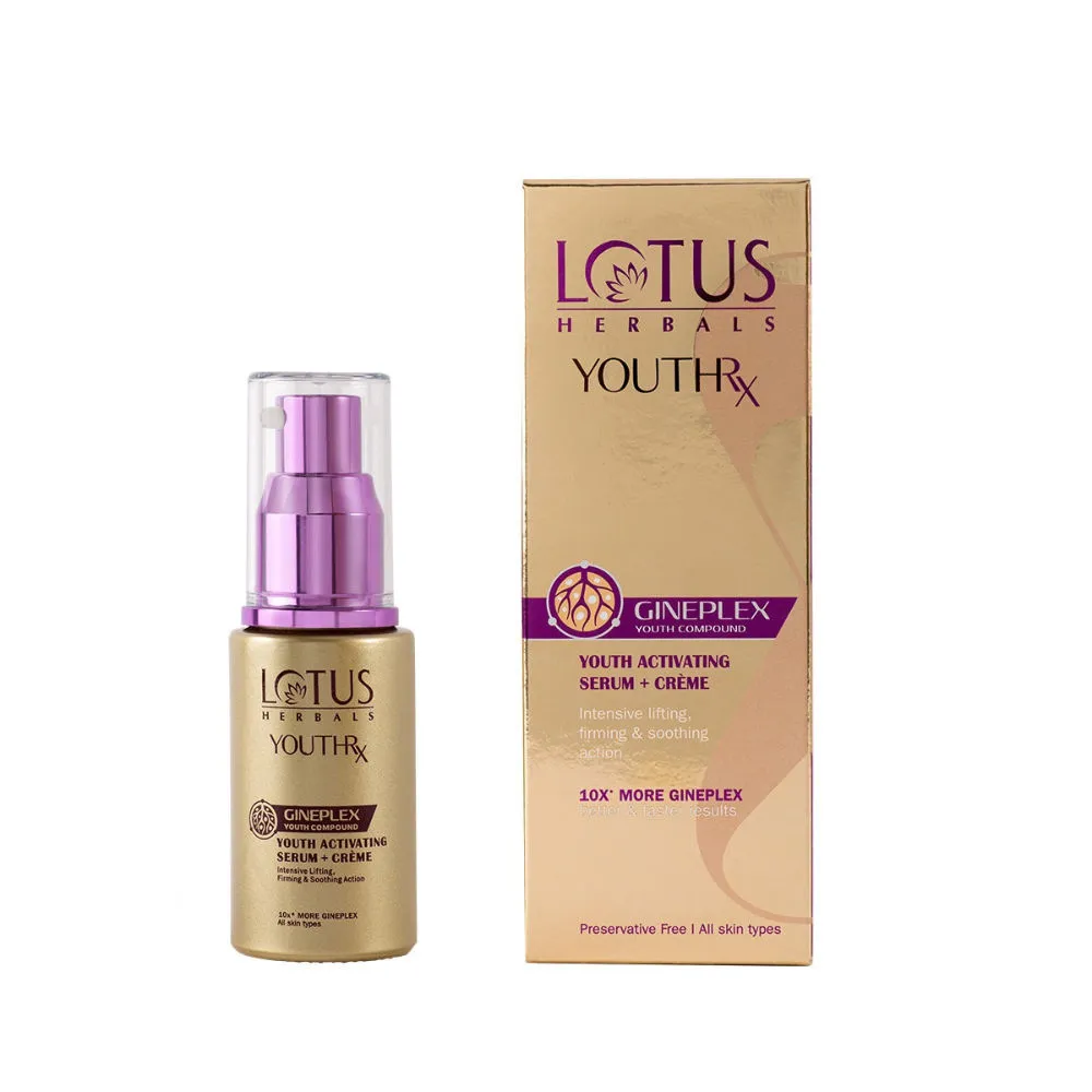 Lotus Herbals YouthRx GinePlex Youth Activating Serum + Creme