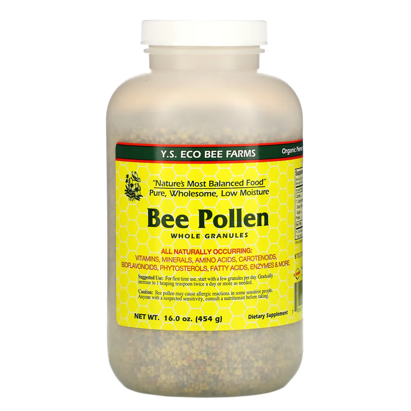 Bee Pollen Granules, Whole, 16.0 oz (454 g)