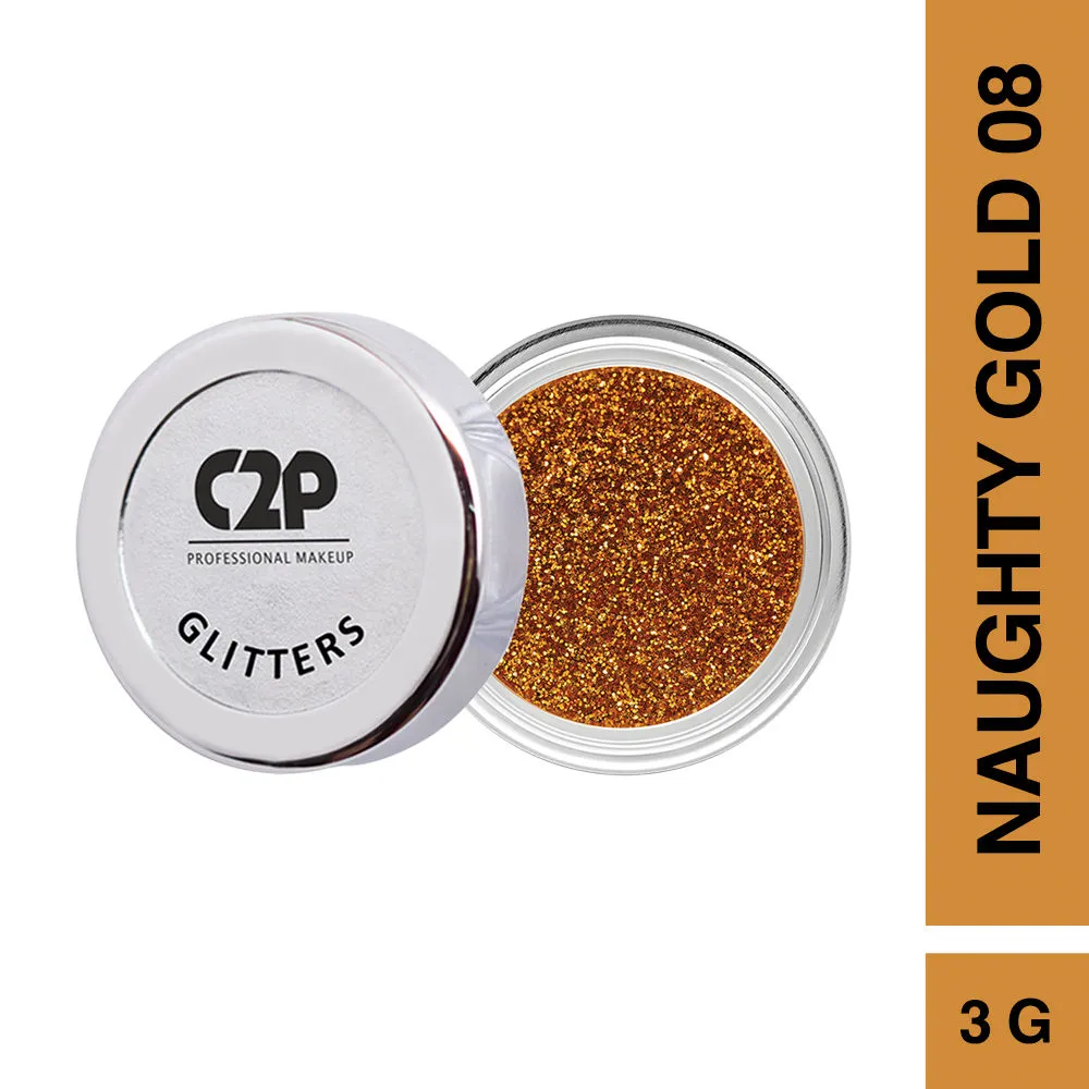 C2P Pro HD Loose Glitters - Naughty Gold 08