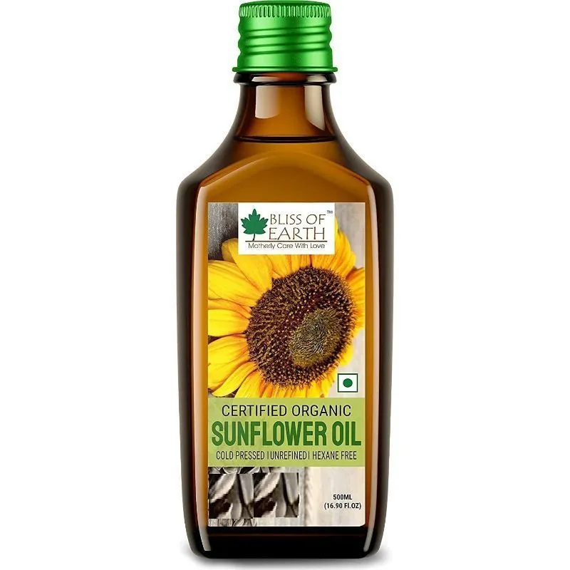 Bliss Of Earth Certified Organic Sunflower Oil