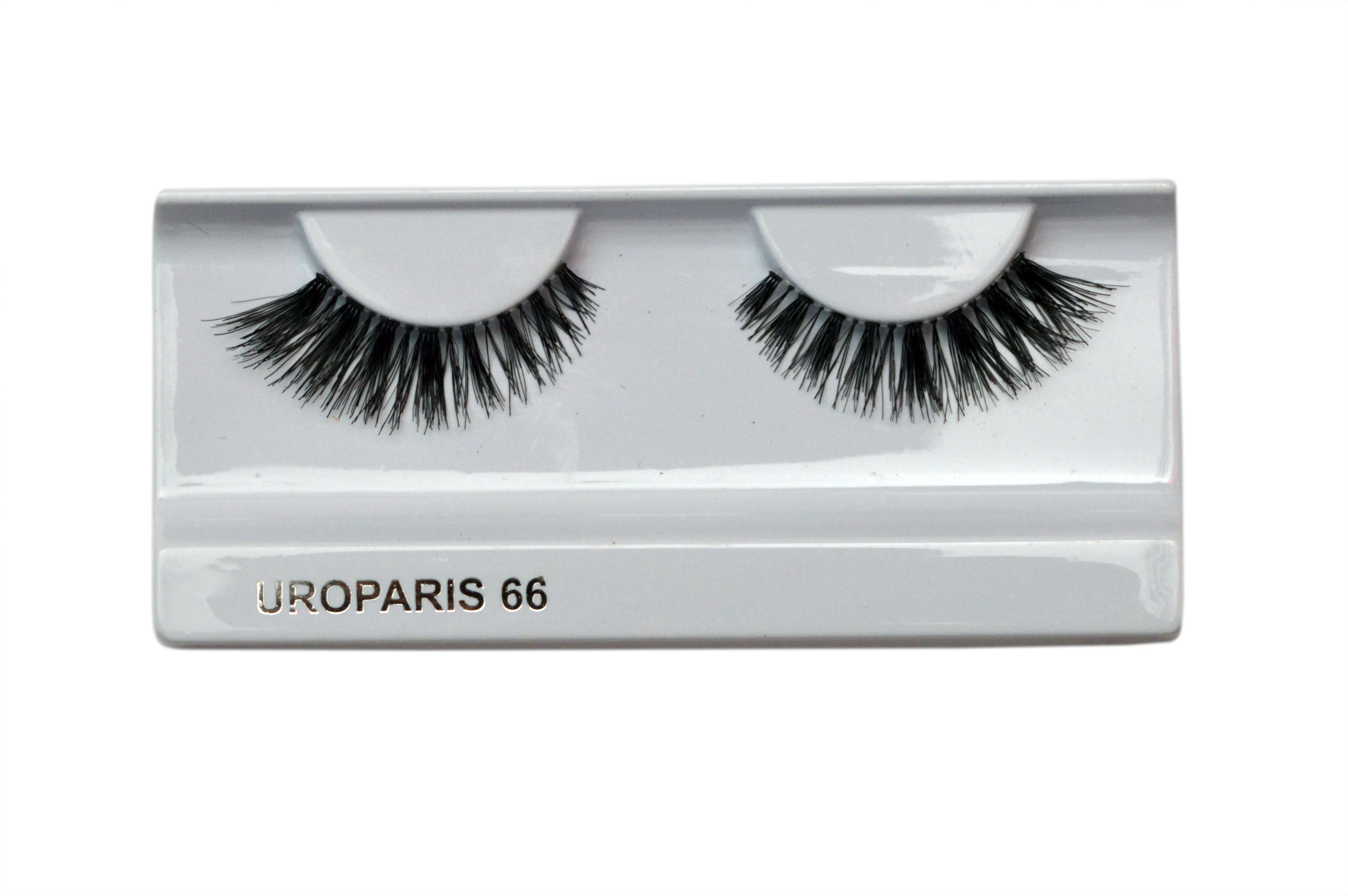 Uroparis Human Hair Eyelashes - 66 / BLACK