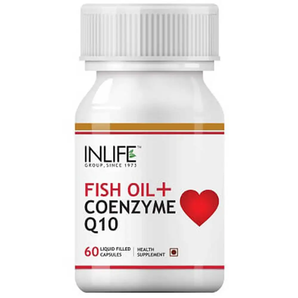 INLIFE Fish Oil + CoQ10,  60 capsules