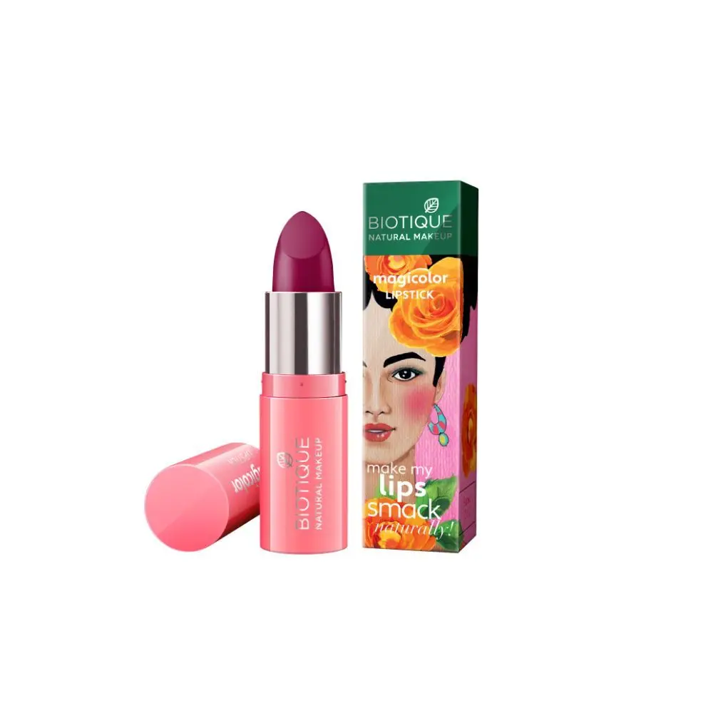 Biotique Natural Makeup Magicolor Lipstick (Pretty Poison)(4.2 g)