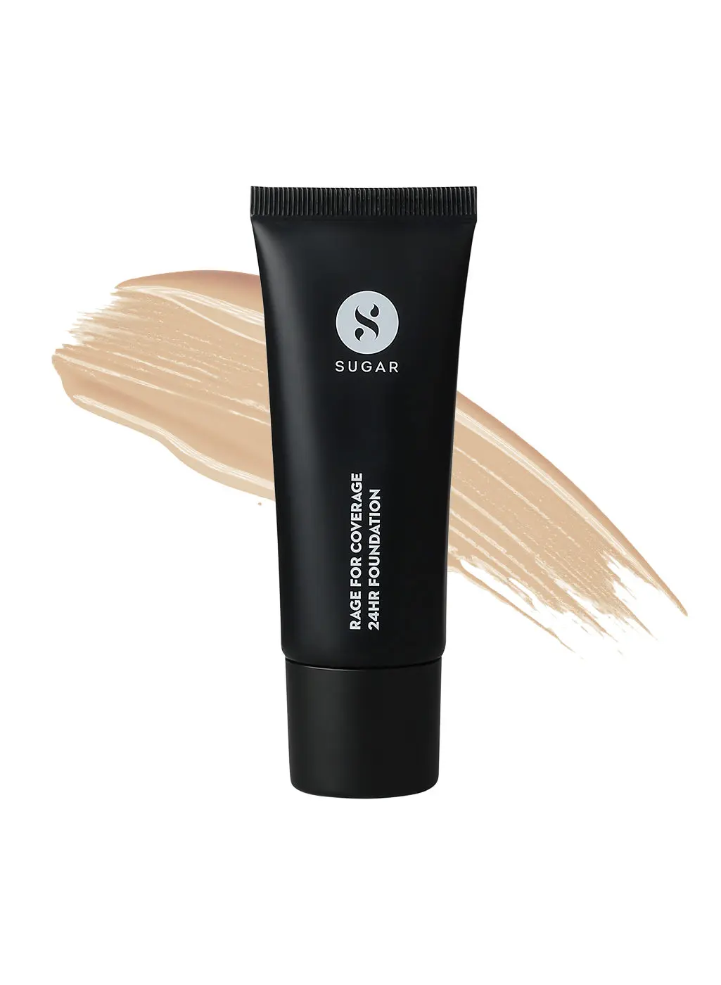 SUGAR Cosmetics Rage For Coverage 24Hr Foundation - 10 Latte | Light, Warm Undertone - 25 ml | Full Coverage, Ultra Creamy Longlasting Foundation