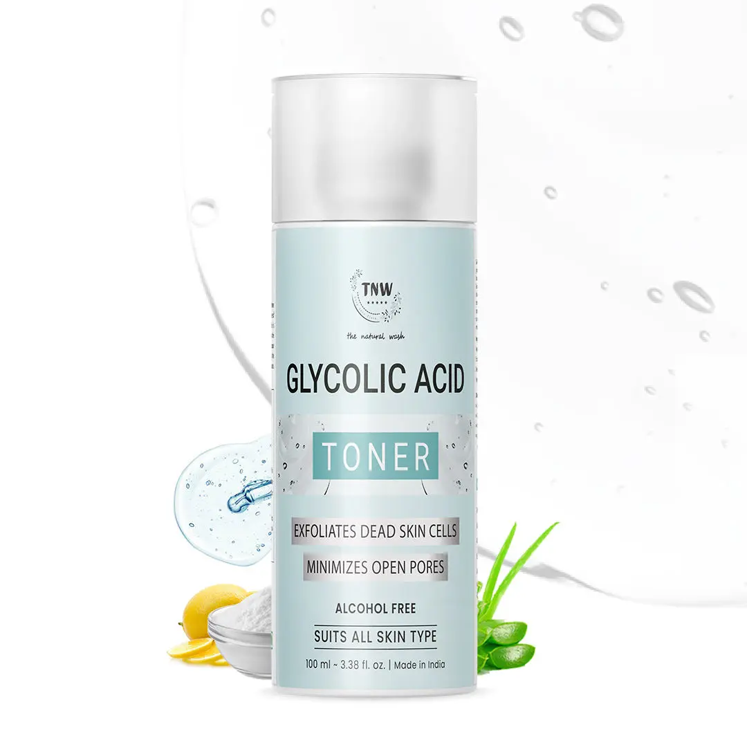 TNW – The Natural Wash Glycolic Acid Toner for Exfoliating Dead Skin Cells | With Aloe Vera Extract & Citric Acid | Suitable for all skin Types