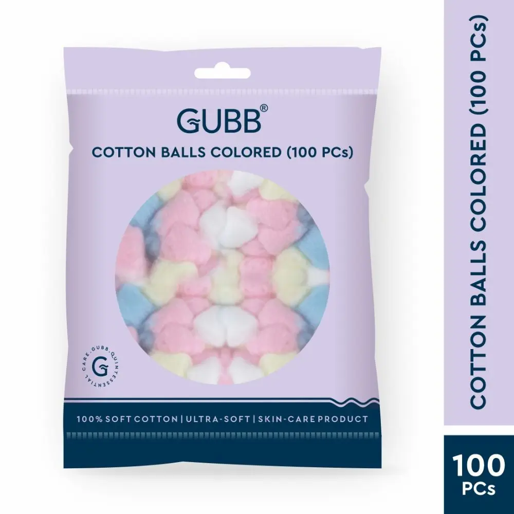 GUBB Cotton Coloured Balls 100 pcs