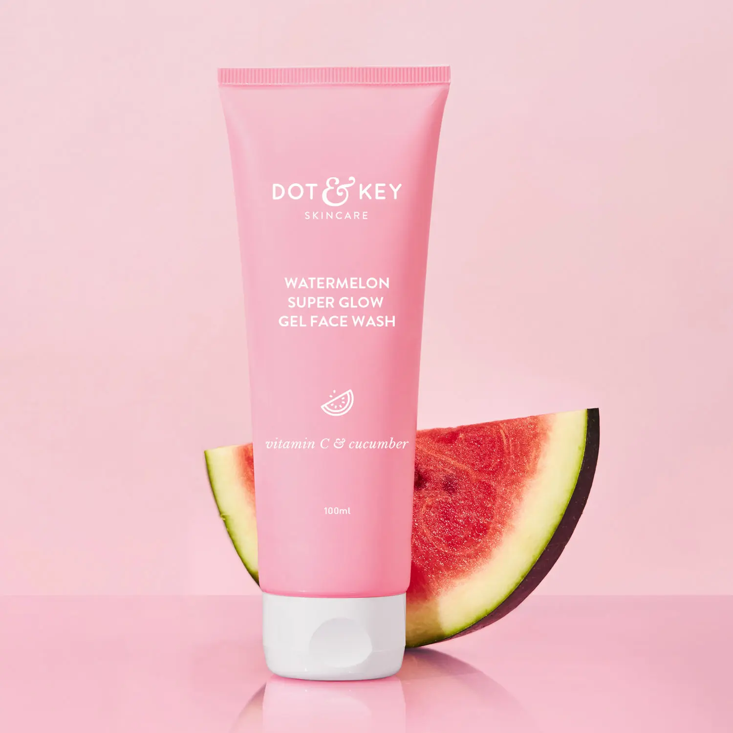 Dot & Key Watermelon Super Glow Gel Face Wash with Vitamin C & Cucumber | Face Wash for Glowing Skin, Pigmentation and Dark Spot Reduction Normal, Combination & Oily Skin| 100ml